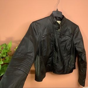 XXL Faux Leather Moto Jacket !